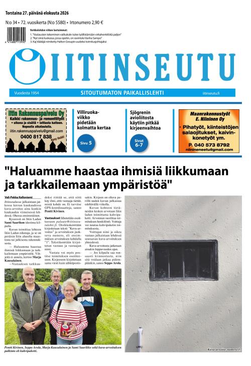 Iitinseutu 27.8.2026