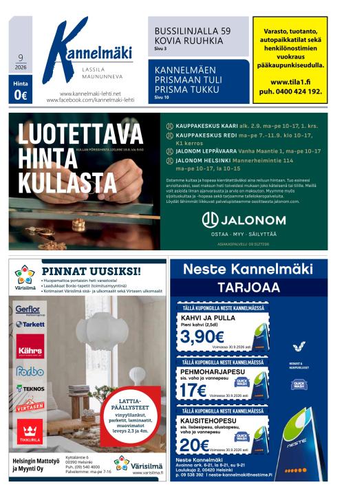 Kannelmäki-lehti 27.8.2026