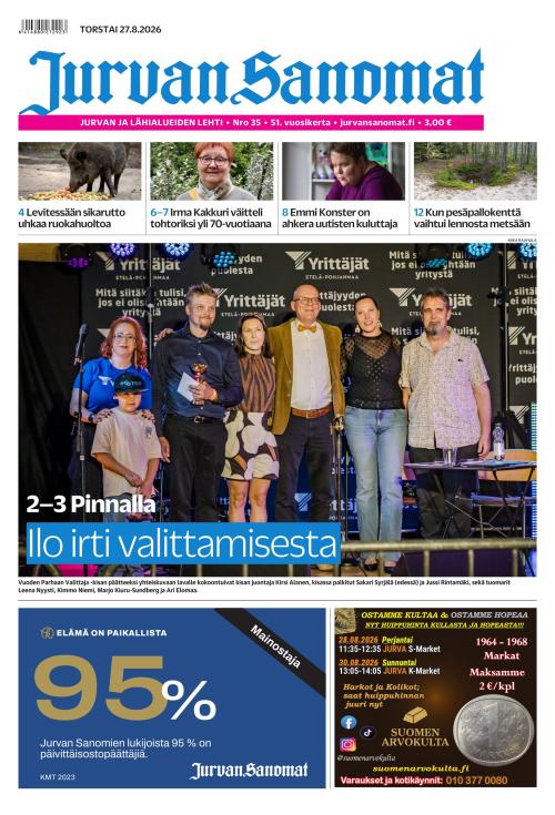 Jurvan Sanomat 27.8.2026