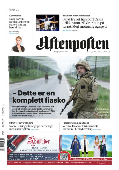 Aftenposten 27.8.2026