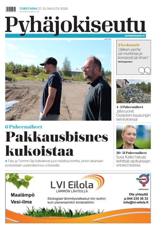 Pyhäjokiseutu 27.8.2026