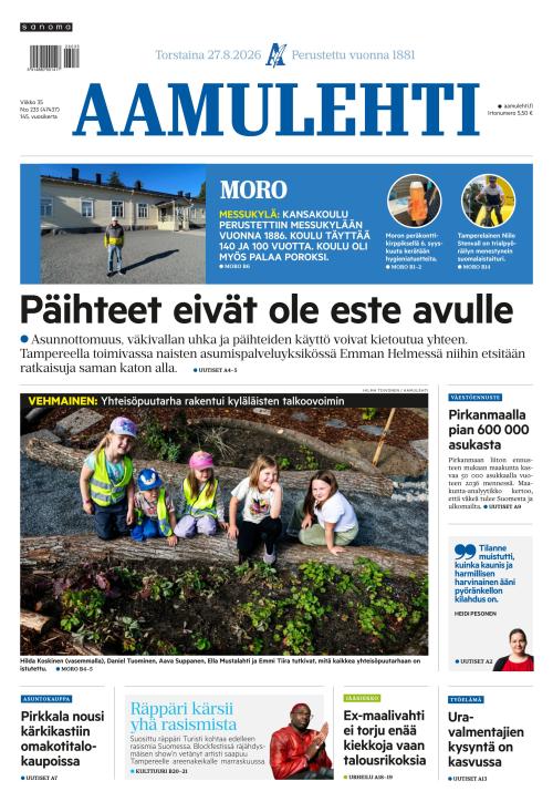 Aamulehti 27.8.2026