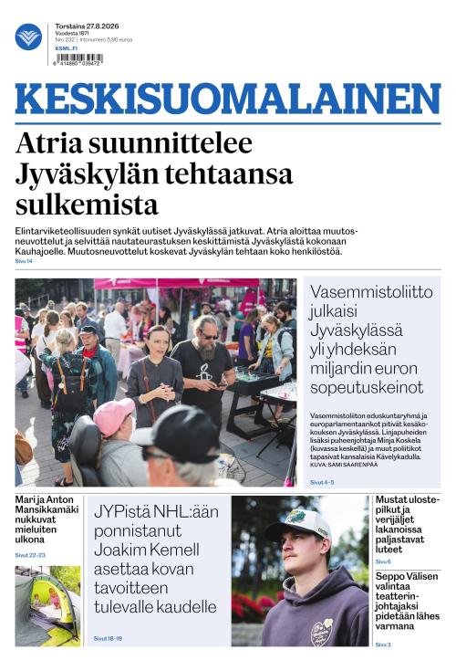 Keskisuomalainen 27.8.2026