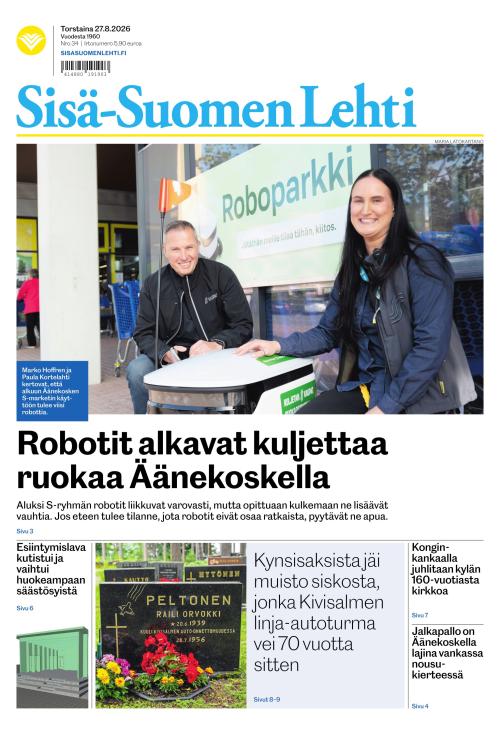 Sisä-Suomen Lehti 27.8.2026
