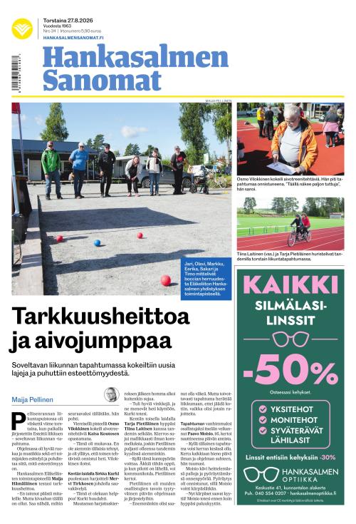 Hankasalmen Sanomat 27.8.2026