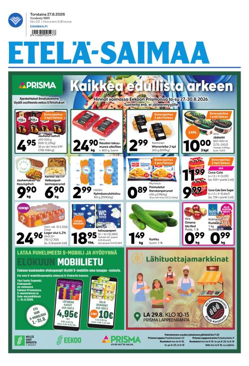 Etelä-Saimaa 27.8.2026