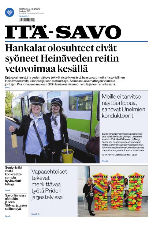 Itä-Savo 27.8.2026