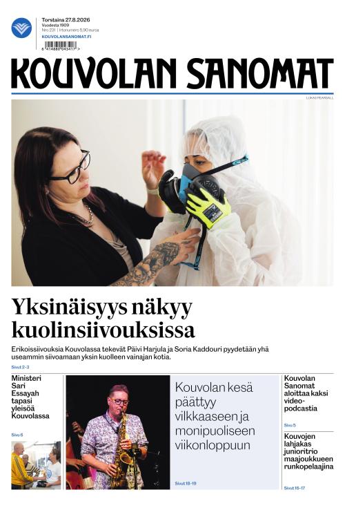 Kouvolan Sanomat 27.8.2026