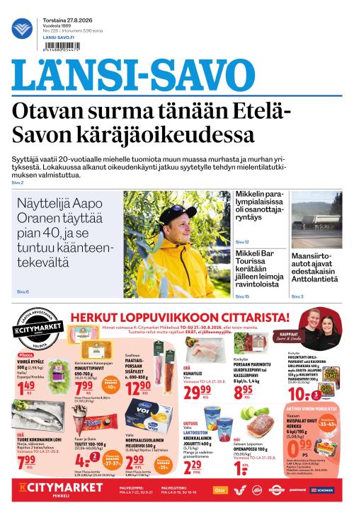 Länsi-Savo 27.8.2026