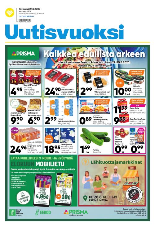 Uutisvuoksi 27.8.2026
