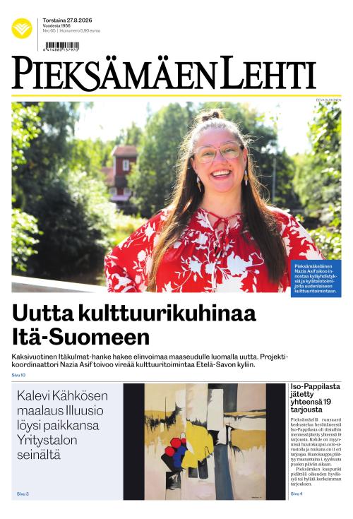 Pieksämäen lehti 27.8.2026