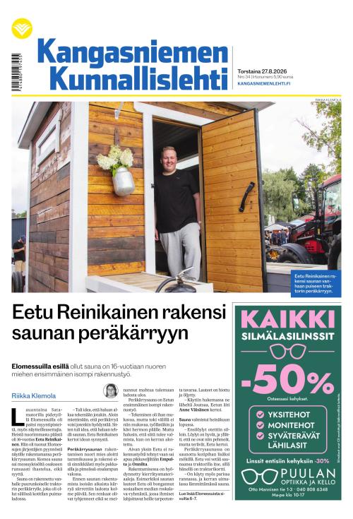 Kangasniemen kunnallislehti 27.8.2026
