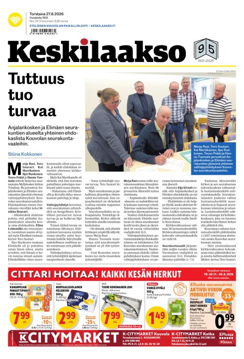 Keskilaakso 27.8.2026