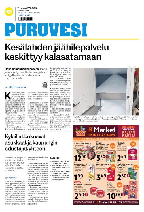 Puruvesi-lehti 27.8.2026