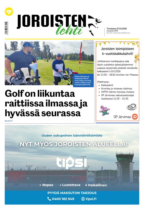Joroisten Lehti 27.8.2026