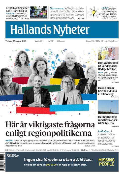 Hallands Nyheter 27.8.2026