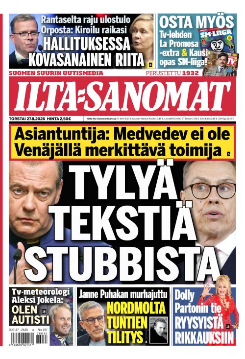 Ilta-Sanomat 27.8.2026