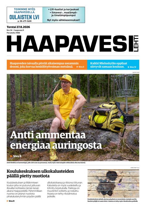 Haapavesi-lehti 27.8.2026