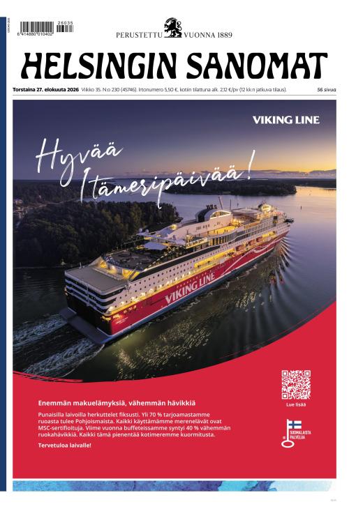 Helsingin Sanomat 27.8.2026