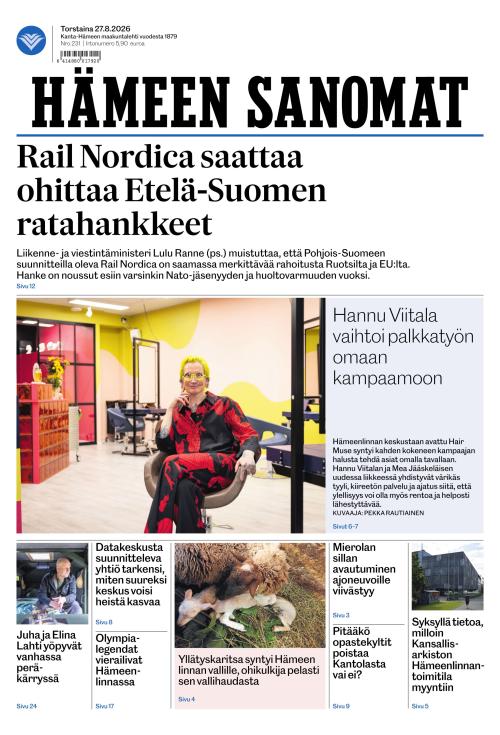 Hämeen Sanomat 27.8.2026