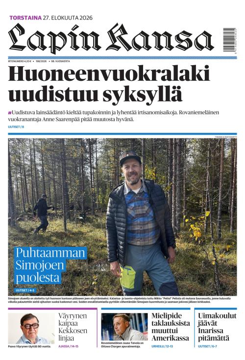 Lapin Kansa 27.8.2026