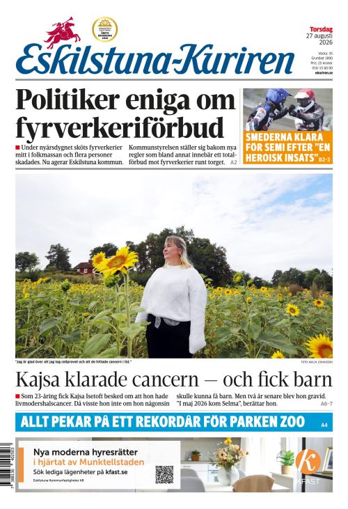 Eskilstuna-Kuriren 27.8.2026