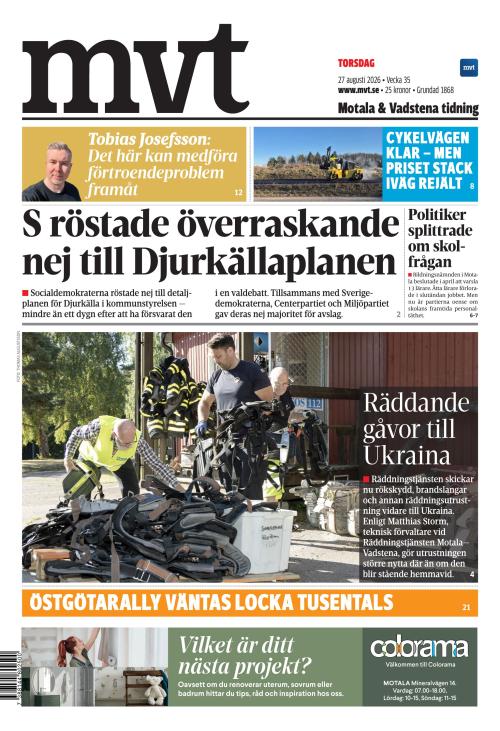 Motala Vadstena Tidning 27.8.2026