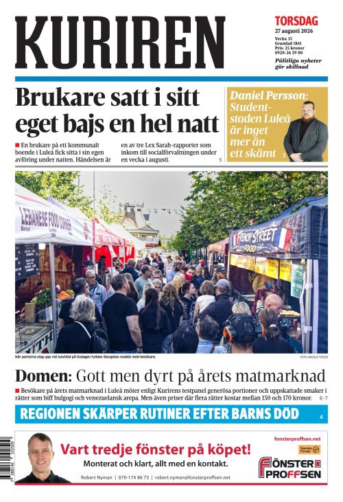 Norrbottens-kuriren 27.8.2026
