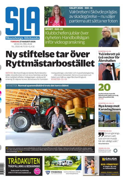 Skaraborgs Allehanda 27.8.2026