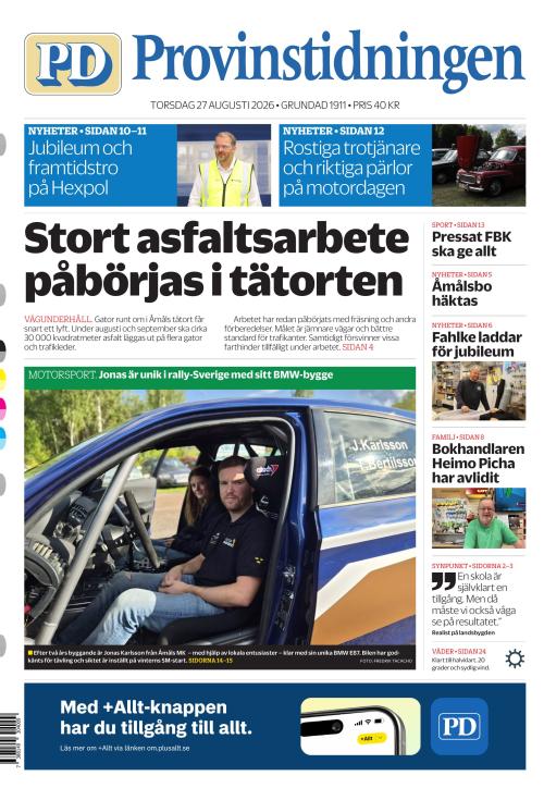 Provinstidningen Dalsland 27.8.2026