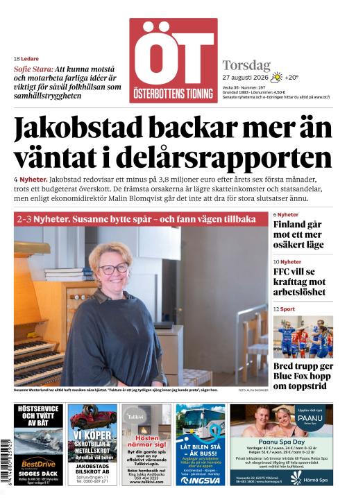 Österbottens Tidning 27.8.2026