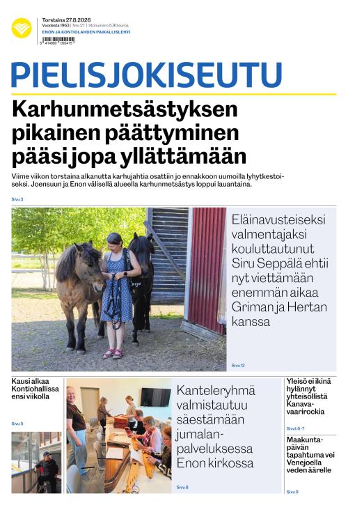 Pielisjokiseutu 27.8.2026