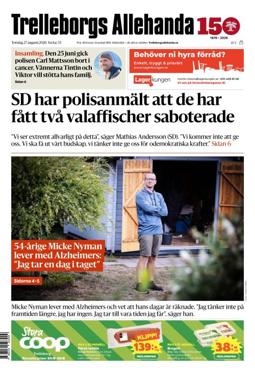 Trelleborgs Allehanda 27.8.2026