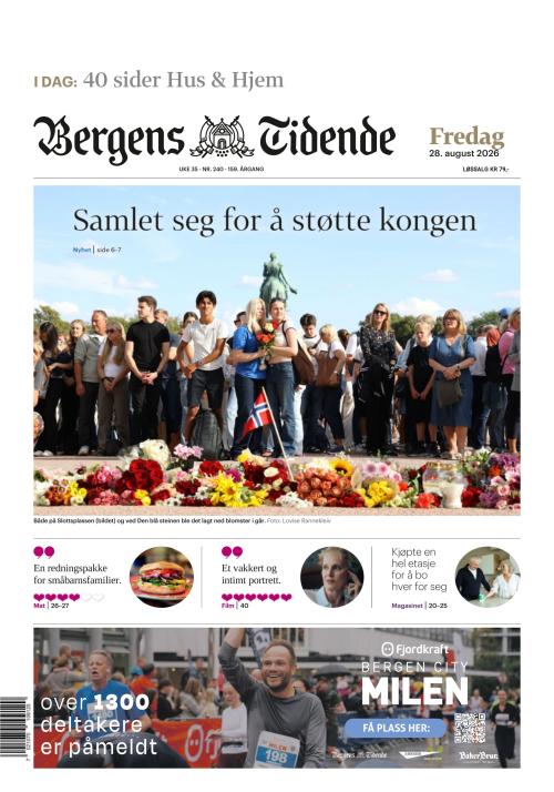 Bergens Tidende 28.8.2026