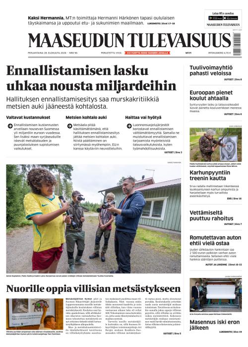 Maaseudun Tulevaisuus 28.8.2026