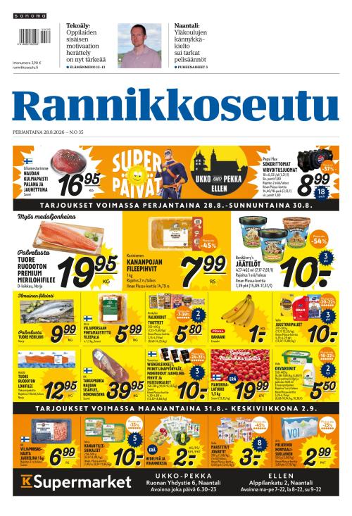 Rannikkoseutu 28.8.2026
