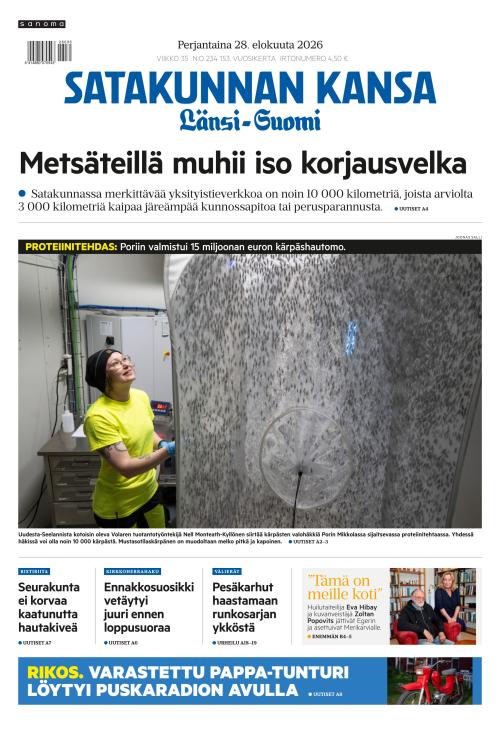 Satakunnan Kansa Länsi-Suomi 28.8.2026