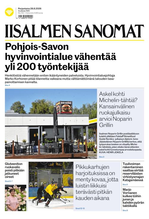 Iisalmen Sanomat 28.8.2026