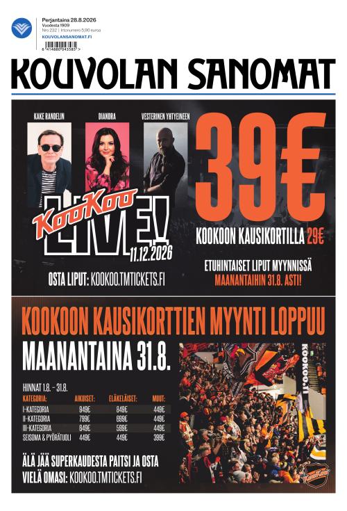 Kouvolan Sanomat 28.8.2026