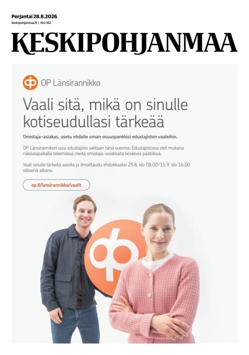 Keskipohjanmaa 28.8.2026