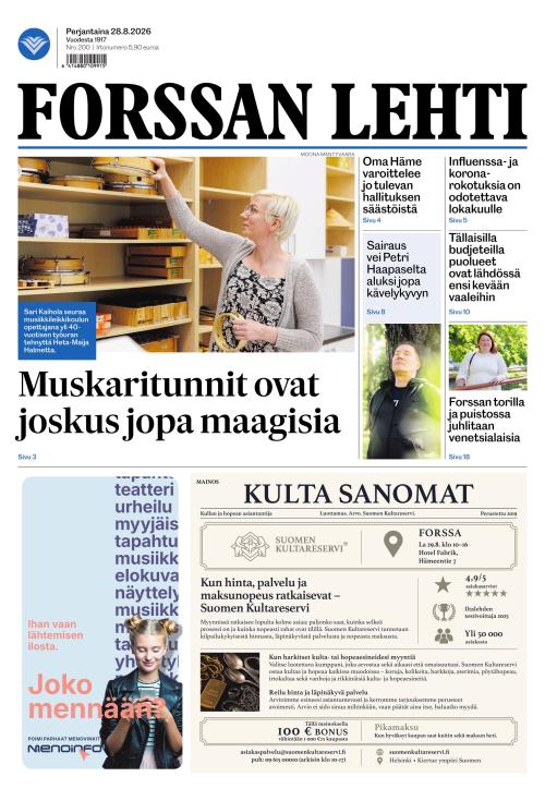 Forssan Lehti 28.8.2026