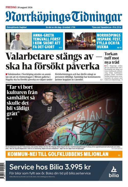 Norrköpings Tidningar 28.8.2026