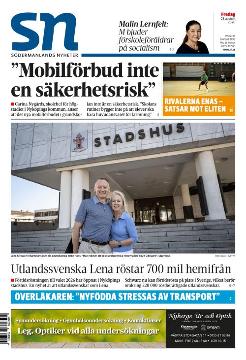 Södermanlands Nyheter 28.8.2026