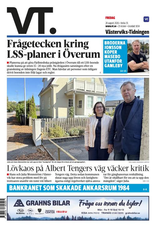 Västerviks-Tidningen 28.8.2026