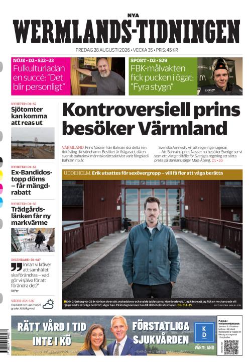 Nya Wermlands-Tidningen 28.8.2026