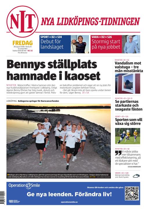 Nya Lidköpings-Tidningen 28.8.2026