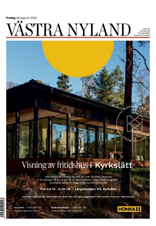 Västra Nyland 28.8.2026