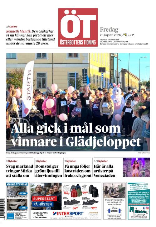 Österbottens Tidning 28.8.2026