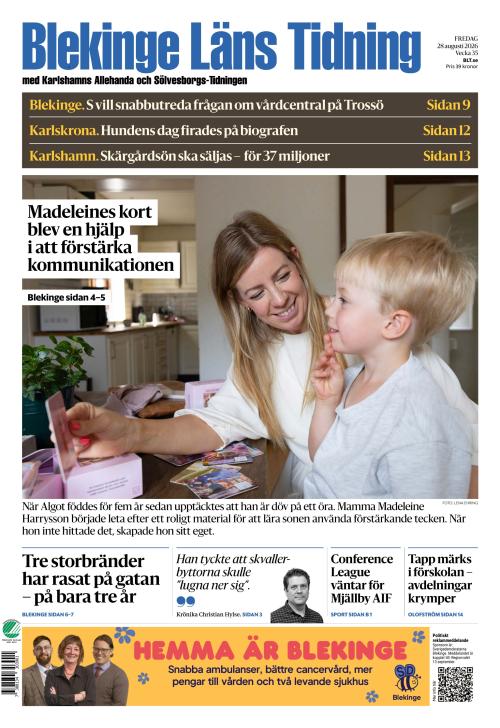 Blekinge Läns Tidning 28.8.2026