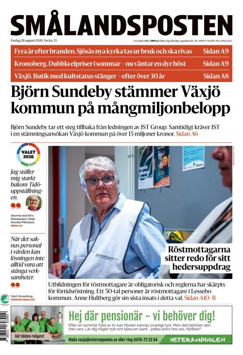 Smålandsposten 28.8.2026